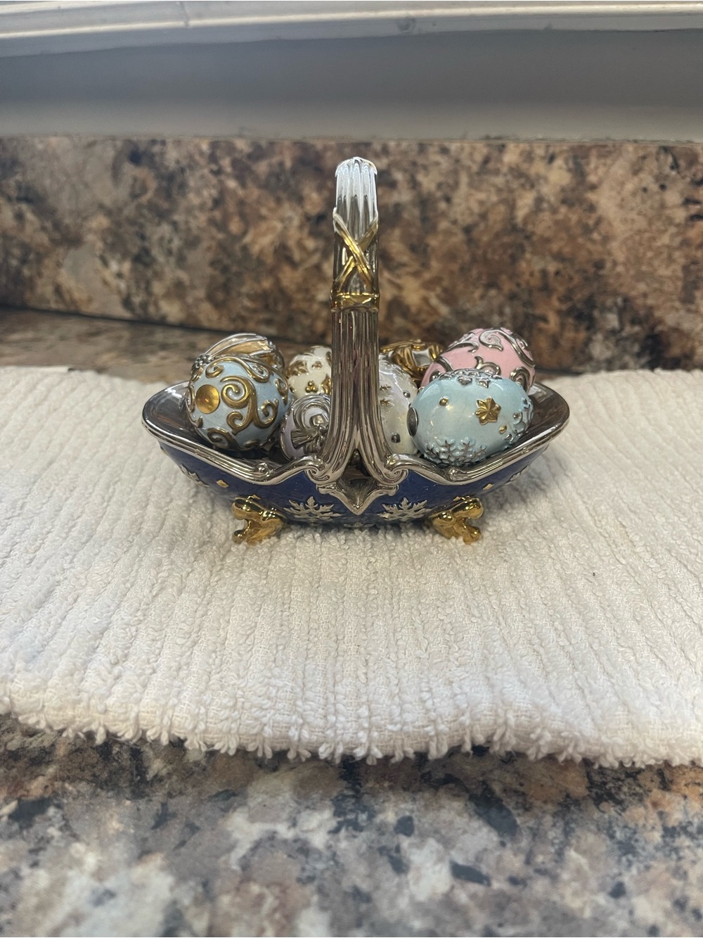 Franklin Mint House of Faberge Winter Basket